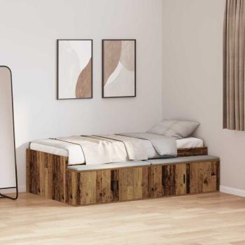 ARDEBO.de - Stauraumbettgestell Altholz 80x200 cm