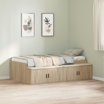 Stauraum Bettgestell Sonoma Eiche 75x190 cm