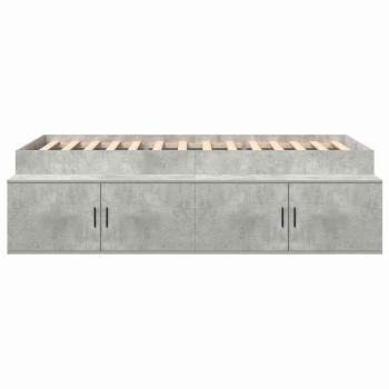 Stauraum Bettgestell Betongrau 75x190 cm