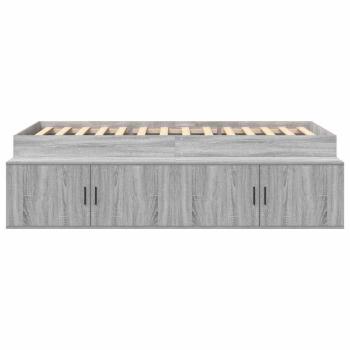 Stauraum Bettgestell Grau Sonoma 75x190 cm