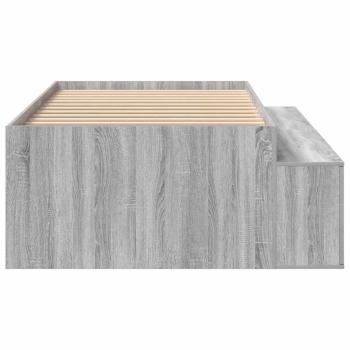 Stauraum Bettgestell Grau Sonoma 75x190 cm