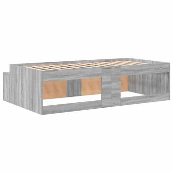 Stauraum Bettgestell Grau Sonoma 75x190 cm