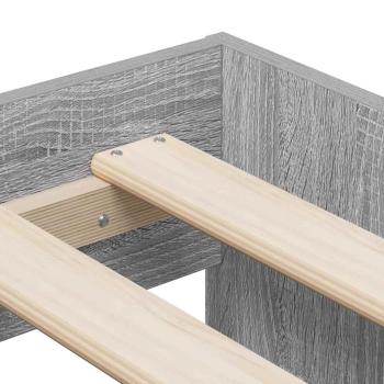 Stauraum Bettgestell Grau Sonoma 75x190 cm