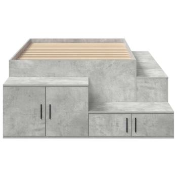 Bettgestell Beton Grau 90x200 cm