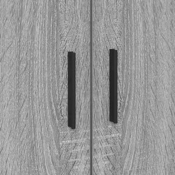 Stauraum Bett Grau Sonoma Holzwerkstoff 90 x 200 cm Stauraum Bett