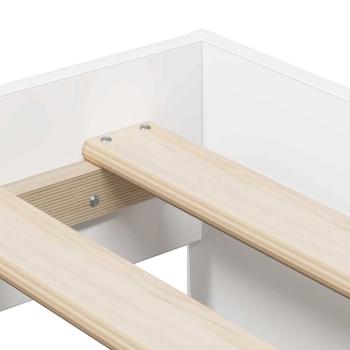 Stauraum Bettgestell Weiß 75x190 cm