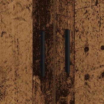Stauraumbett Altholz Massivholz und Furniere 75 x 190 cm Stauraum