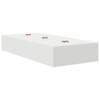 Stauraumbett Weiß Holzwerkstoff 236,5 x 90 x 31,5 cm Stauraumbett
