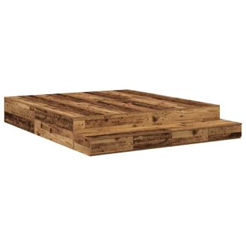 Stauraum Bettgestell Altes Holz 200x200 cm