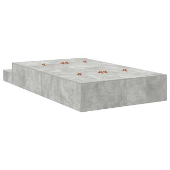 Stauraum Bettgestell Beton Grau 120x200 cm