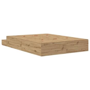 Stauraumbett Artisan Eiche Holzwerkstoff 236,5 x 150 x 31,5 cm