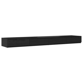 Stauraum Bettgestell Schwarz Holzwerkstoff 180 x 200 x 31,5 cm