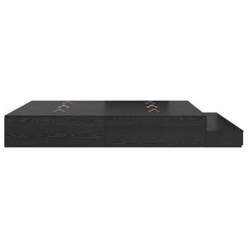Stauraum Bettgestell Schwarz Holzwerkstoff 180 x 200 x 31,5 cm