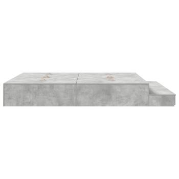 Stauraum Bettgestell Beton Grau 180x200 cm