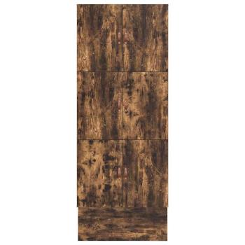 Stauraum Bettgestell Rauch Eiche Holz Einzel Schlicht