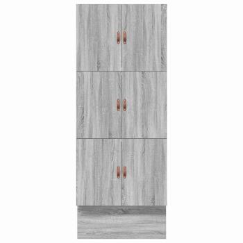 Bettgestell mit Stauraum Graues Sonoma Holz 90 x 190 cm Modern