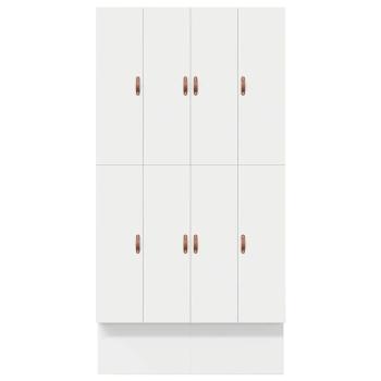 Bettgestell mit Stauraum Weiß Holzwerkstoff 120 x 190 cm