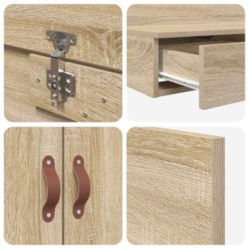 Stauraum-Bettgestell Sonoma Eiche Holzwerkstoff 120 x 190 cm