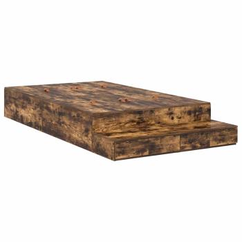 Stauraumbettgestell Geräucherte Eiche Hochwertige Holzwerkstoffe