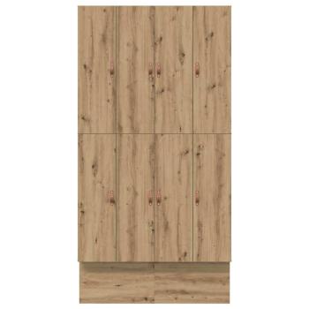 Stauraumbett Massivholz Eiche Widerstandsfähiges Holz 120 x 190 cm