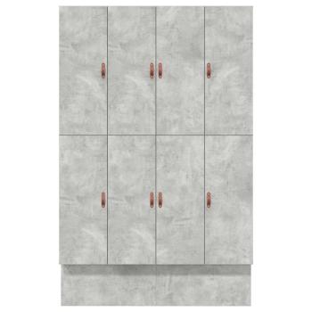Stauraumbett Betongrau Holzwerkstoff 140 x 190 cm