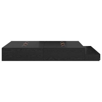 Stauraum Bettgestell Schwarz Holzwerkstoff 135,5 x 190 x 31,5 cm