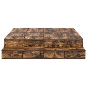 Stauraumbettgestell Braun Holzwerkstoff 135,5 x 190 x 31,5 cm
