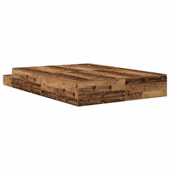 Stauraum Bettgestell Braun Holzwerkstoff 135,5 x 190 x 31,5 cm