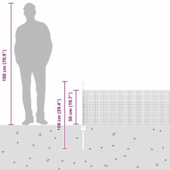 Gartenzaunset Set aus 2 Verzinkter Stahl Groß Langlebig