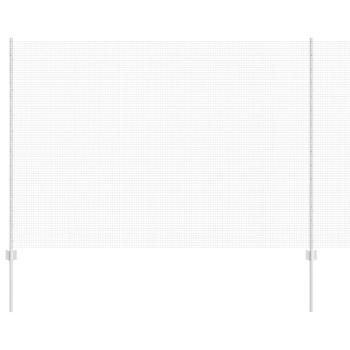 Schweißdrahtzaun mit 10 U-Pfosten Silber 1,6 x 10 m Stahl