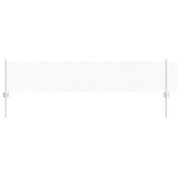 Feuerverzinkter Drahtzaun mit 11 U-Posts Silber 0,4x25 m Stahl