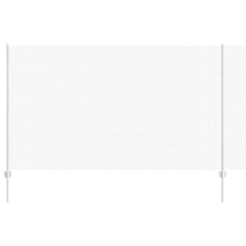 Geschweißter Drahtzaun mit 22 U-Pfosten Silber 1,4x25 m Stahl