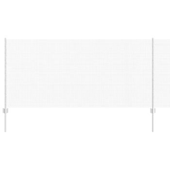 verzinkter Drahtzaun mit 44 U-Posts Silber 1x50 m Stahl