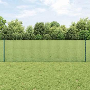 ARDEBO.de - Schweißdrahtzaun mit 22 U-Pfosten Grün 0,6x50 m Stahl