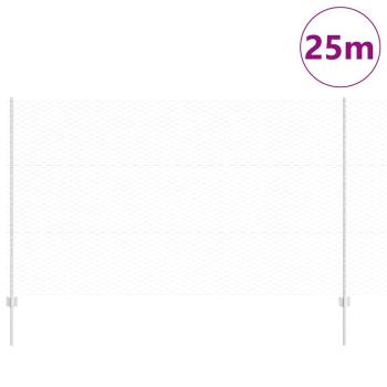 Zaunpfosten 22 Stück U-Profil 140 cm Verzinkter Stahl, Sechseckzaun 1,4x25 m Verzinkter Stahl