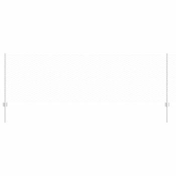 Zaunpfosten 11 Stk U-Kanal 80 cm verzinkter Stahl, Hexagonzaun 0,8x50 m verzinkter Stahl