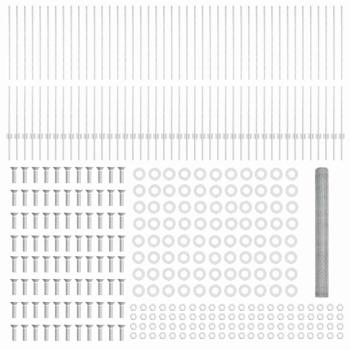Zaunpfosten 22 Stück U-Kanal 140 cm Verzinkter Stahl, Sechseckzaun 1,4 x 100 m Verzinkter Stahl