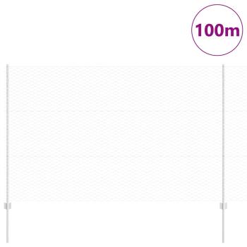 Zaunpfähle 22 Stk U-Profil 150 cm Verzinkter Stahl, Sechseckzaun 1,5x100 m Verzinkter Stahl