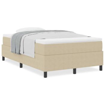 Boxspringbett mit Matratze Hellgrün Grau 120x200 cm Cordstoff