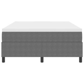 Boxspringbett mit Matratze Hellgrau 140x200 cm Cordstoff