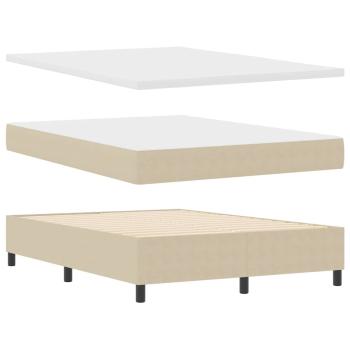Boxspringbett mit Matratze Lichtgrün Grau 160x200 cm Cordstoff
