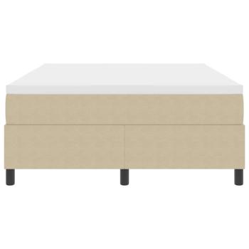 Boxspringbett mit Matratze Lichtgrün Grau 160x200 cm Cordstoff
