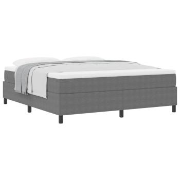 Boxspringbett mit Matratze Hellgrau Super King Cordstoff