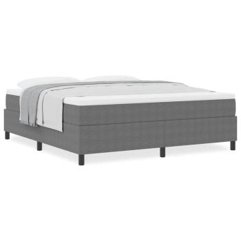 Boxspringbett mit Matratze Hellgrau Super King Cordstoff