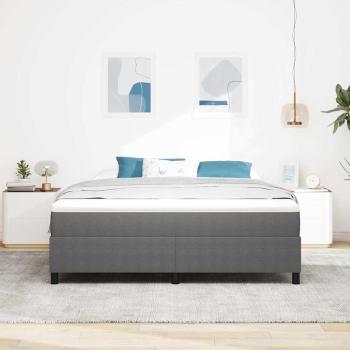 Boxspringbett mit Matratze Hellgrau Super King Cordstoff