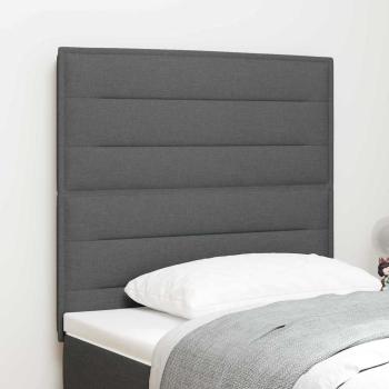 Kopfteil Dunkelgrau Stoff 90 cm Rechteckig Zeitgenössisch