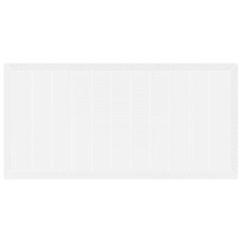 7-teiliges Garten Essgruppen-Set mit Kissen Weiß Poly Rattan