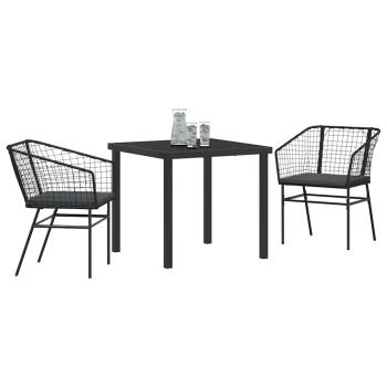 Set von 2 Schwarz und Dunkelgrau