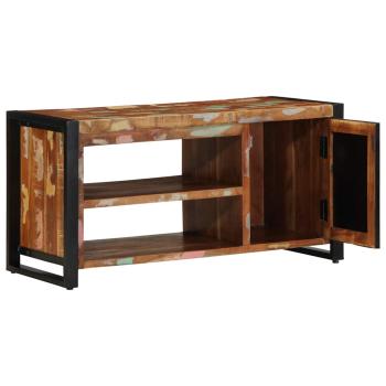 Schuhbank Multicolor 100x40x50 cm Massivholz Altholz