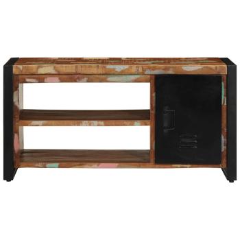 Schuhbank Multicolor 100x40x50 cm Massivholz Altholz